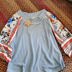 Waffle knit shirt